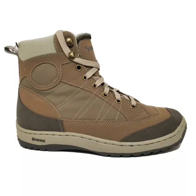 SIMMS FISHING FLATS Wading Sneaker Boots Mens Size 7 Beige Brown High Top  $120.00 - PicClick