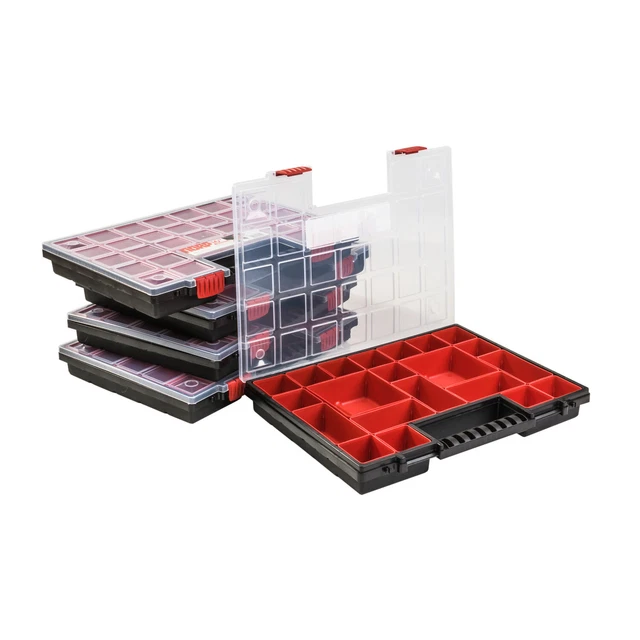 Sortimentsbox SORTIMENTSKASTEN KUNSTSTOFF X5 Sortimentsbox NORP16 Rot Sortierbox EUR ...