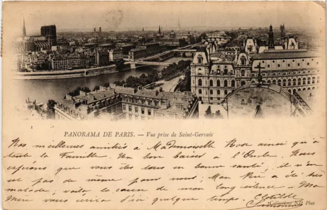 CPA Panorama de PARIS - View taken of the St-Gervais (300408)