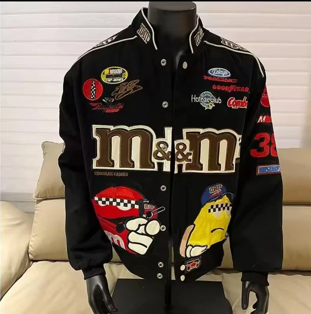 GIACCA M&M DA Baseball Americano Vintage Giubbino Jacket College