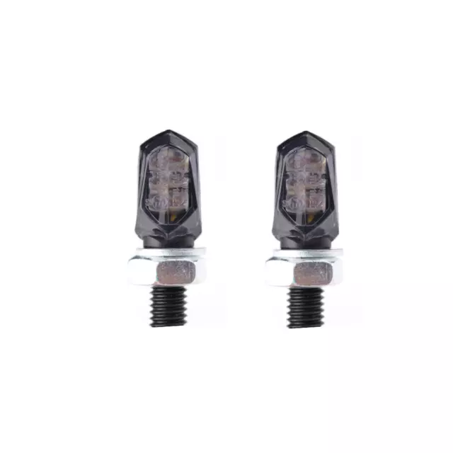 Led Mini Blinker Getönt Schwarz Smoke Glas Motorrad Roller Quad Atv Universal