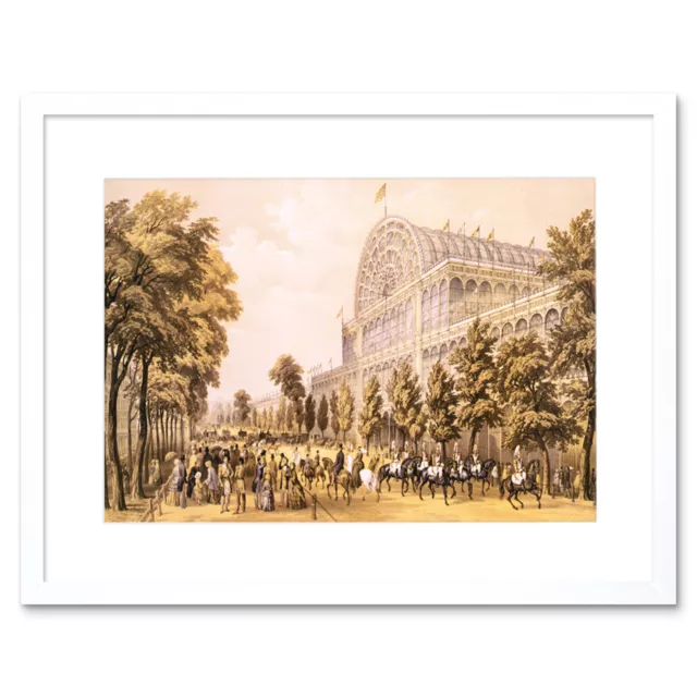 Painting Crystal Palace Glass Great Victorian London Framed Wall Art Print