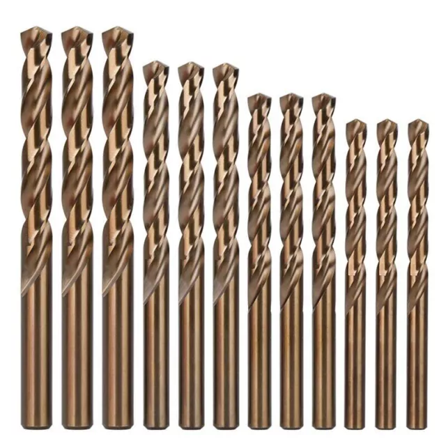 1-13mm HSS Co Cobalt Drill Bits M35 Metal Twist Jobber Bit Stainless Steel Wood