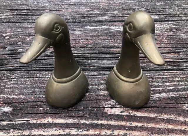 Andre by Sadek Brass Duck Bookends