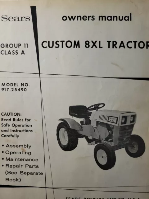 Sears st 16 garden tractor manual 2025