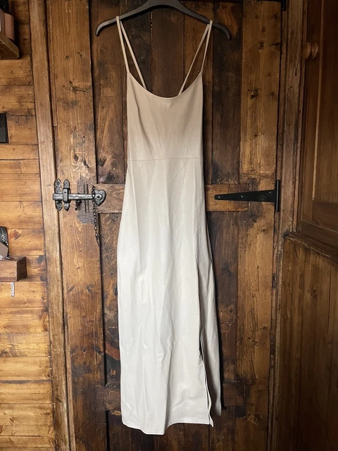 ZARA CREAM LEATHER Dress 40.00 PicClick UK
