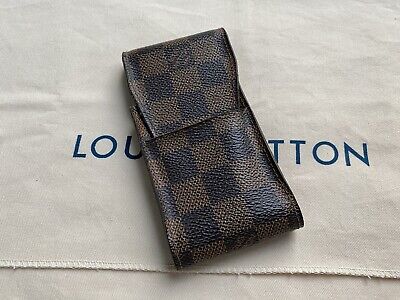 Authentic Louis Vuitton Damier Etui Cigarette Case Vintage Brown Wallet CT0116