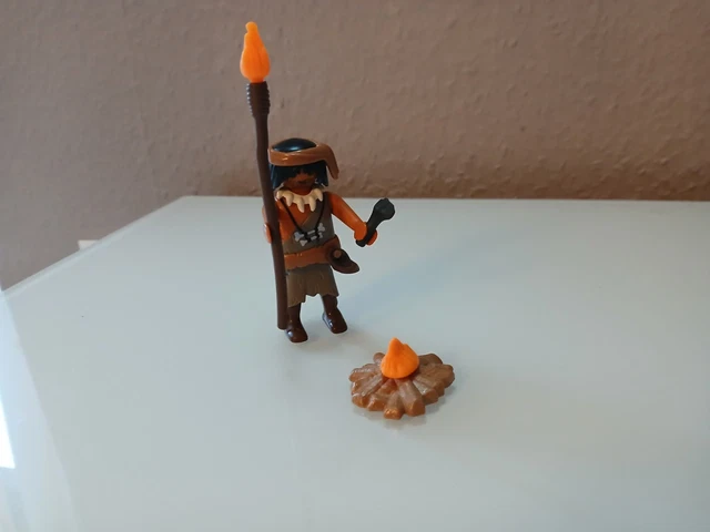 PLAYMOBIL 9442 Neandertaler Mit Säbelzahntiger – Action-Set Mit Lagerfeuer