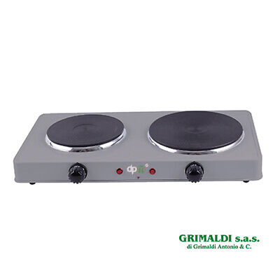 DMT FORNELLO ELETTRICO 2 PIASTRA 1000W+1500W CAMPEGGIO CUCINA DMT-2025 DOMAT 
