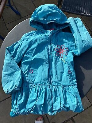 5 10 15 Girls Blue Lined With Fleece Jacket 6-7 Years Used Good Condition