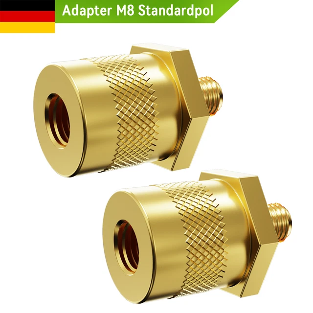 M8 Standardpol Schraubpol Adapter Batteriepolklemmen Batteriepol SatzBatteriepol M8 Standardpol Schraubpol Adapter Batteriepolklemmen Batteriepol SatzBatteriepol