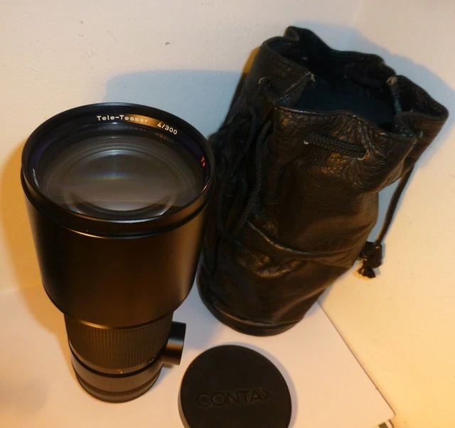 CONTAX CARL ZEISS 300mm F4 T* TELE TESSAR LENS CONTAX YASHICA 35mm FILM SLR FIT