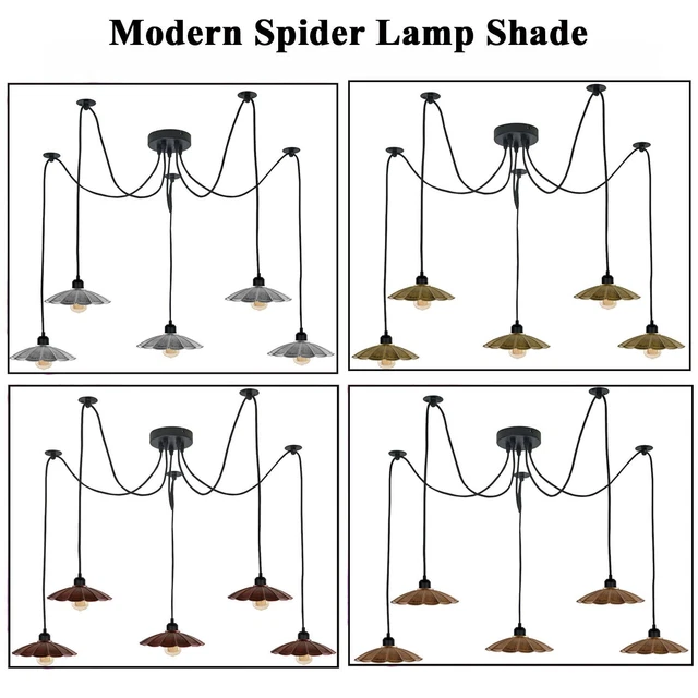 Modern LED Chandelier Lamp Black Frame Ceiling Lights Living Room Pendant Lights