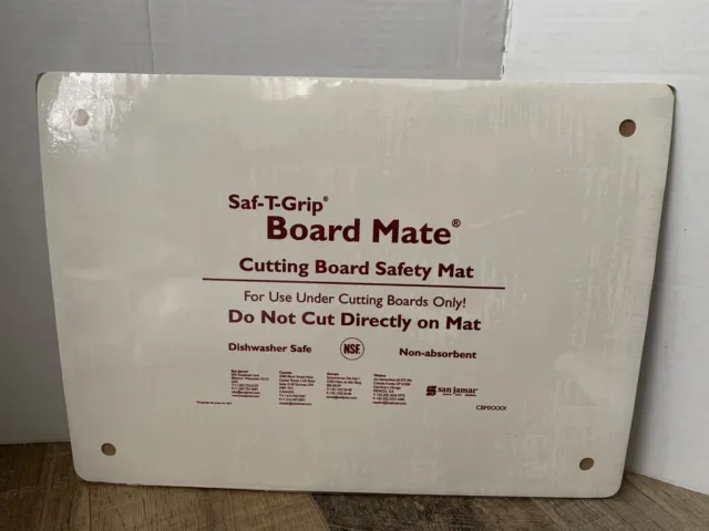 San Jamar CBM 1318  Saf-T-Grip Board-Mate Nonslip Cutting Board Mat, 13” x 18”