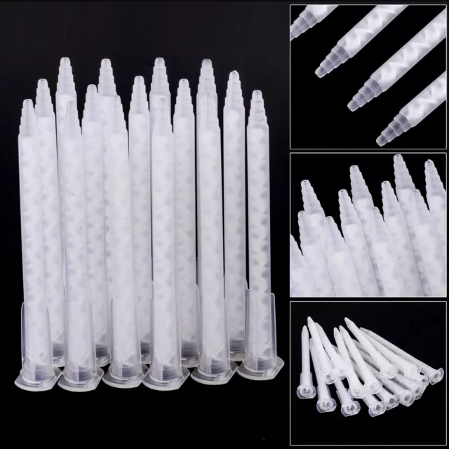 15 X 50ML Dual Cartridge Epoxy Adhesive Applicator Static Mixer Mixing Nozzle