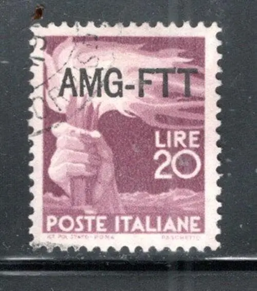 Italy  Italian  Europe  Stamps  Overprint  Amg Ftt Mint Hinged    Lot 489Bb