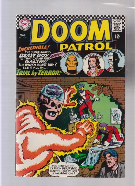 Doom Patrol #110 - Bruno Premiani Cover & Int! (7.0/7.5) 1967