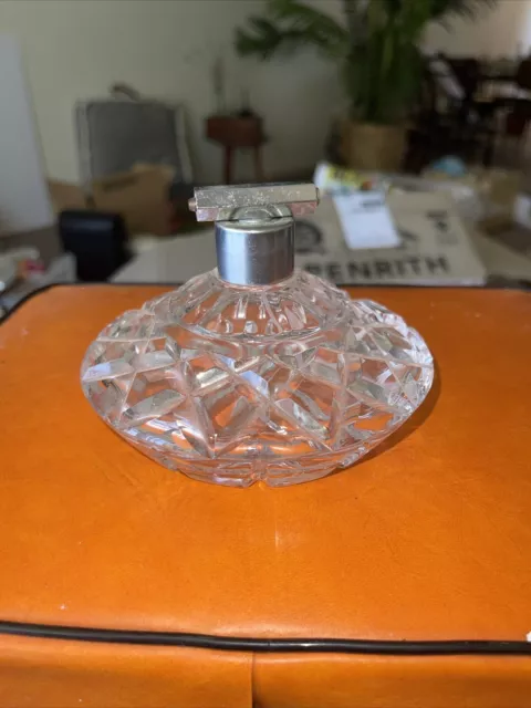 Vintage Cut Glass Atomiser Type Scent Perfume Bottle Art Deco