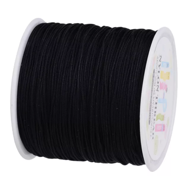 90M Cordon Fil Macramé 0,8 mm en Nylon pour Bijoux DIY Artisanal Craft