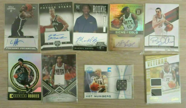 🔥 11 Cards! Autos Gus RC Kidd LeVert Harris Wallace Brooklyn New Jersey Nets 🔥 3