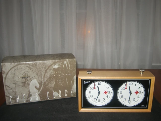 VINTAGE GAMBIT MECHANICAL Chess Clock Timer With Original Cardboard Box ...