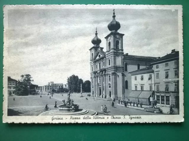 Gorizia - Piazza Della Vittoria E Chiesa S.ignazio - Cartolina Viaggiata 1941