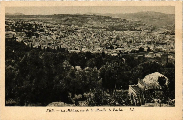 CPA AK FEZ La Medina view of the Msalla du Pacba MOROCCO (688368)