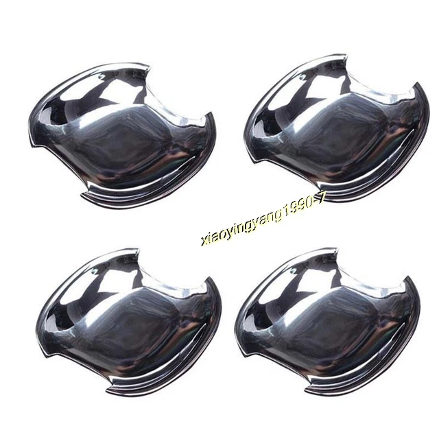 CheroCar Door Handle Bowl Trim Covers (8pcs) – For Ford F-150 2015-2019, Black ABS, No Drill