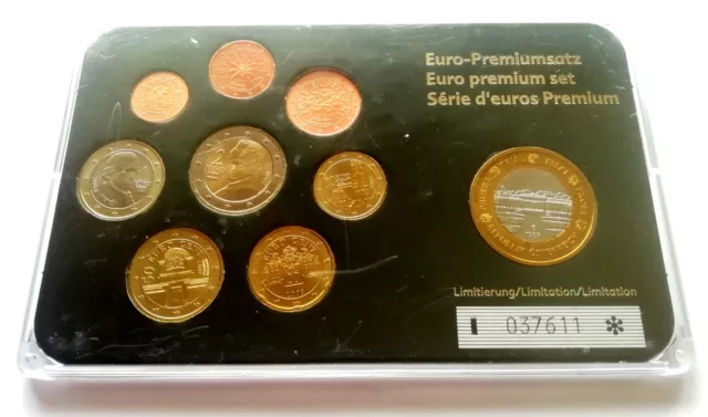 Österreich: KMS Euro-Premiumsatz 037611 : EURO-MOTIVSATZ, 3,88 € + Zusatzmünze