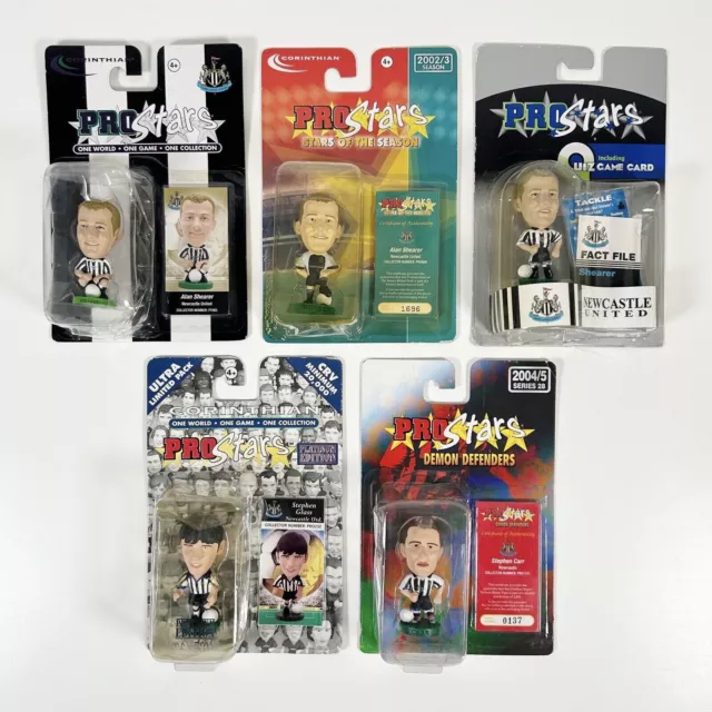 NEWCASTLE UNITED Corinthian ProStars Bundle / Shearer, Carr & Glass - ALL SEALED