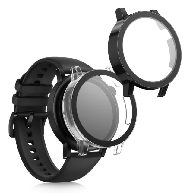 2x Coque cadre écran compatible avec Huawei Watch GT 3 42mm