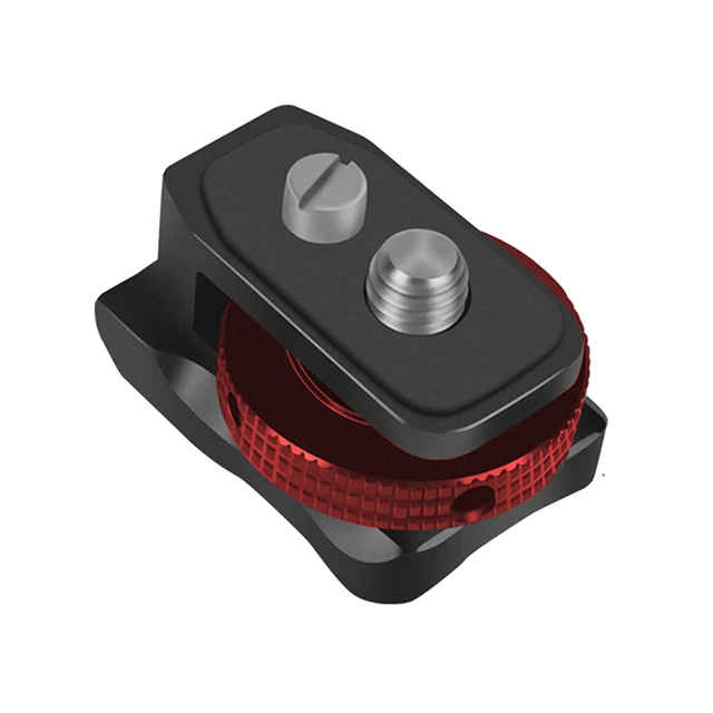 Adattatore flash 1/4 vite sicurezza 360 girevole per fotocamera DSLR rig M A4L7