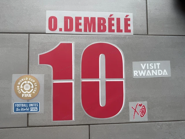 Flocage Officiel PSG Domicile 25/26 - Dembélé 10 - Coupe Du Monde Des Clubs