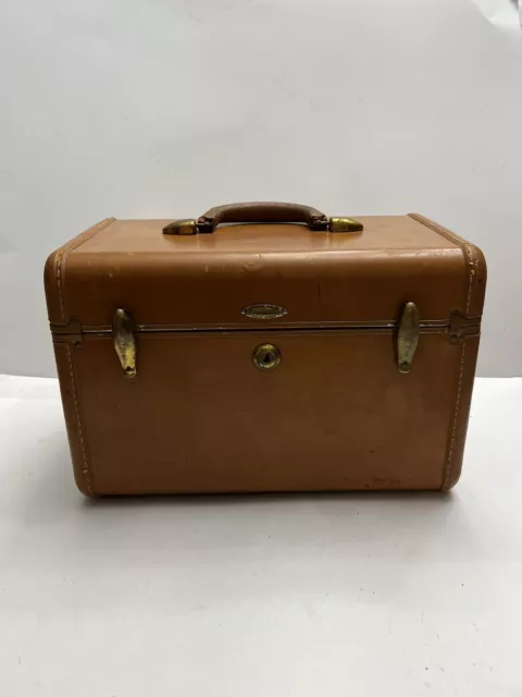 Vintage Shwayder Bros Samsonite Vanity Train Makeup Travel Case w/ Mirror
