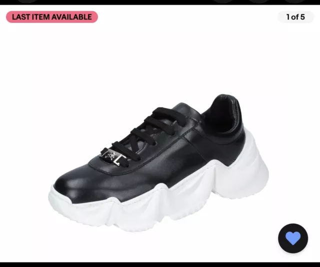 WOMEN S SHOES PHILIPP PLEIN 4 EU 37 sneakers black shiny BF382