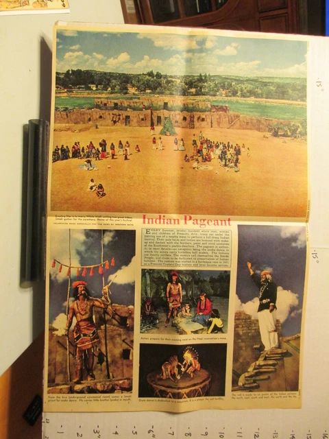 newspaper 1949 INDIAN PAGEANT Prescott AZ white people Hopi reservation folklore