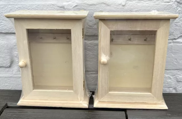 Gabinete de llaves de madera Hobbycraft X 2. Nuevo y sellado