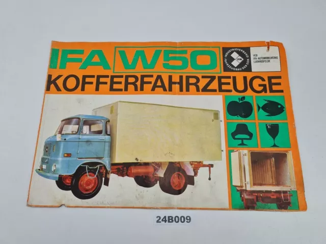 Werbeprospekt IFA W50 Kofferfahrzeuge VEB IFA-Automobilwer. Ludwigsfelde #24B009