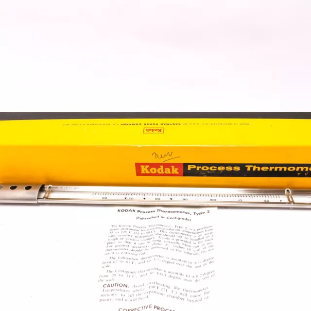 Kodak Process Thermometer Type 2 Fahrenheit World Standard