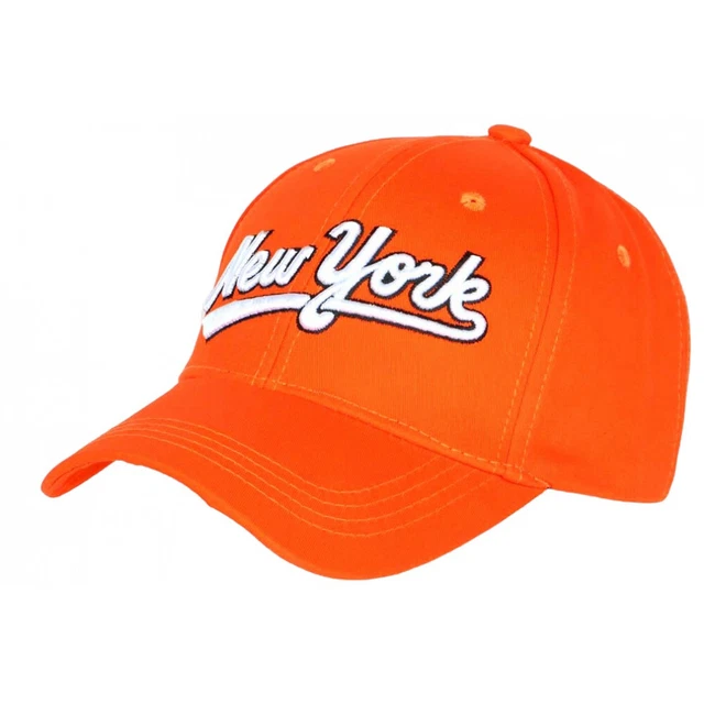 Casquette Baseball NY Orange Et Blanc - Marque Hip Hop Honour - Taille Unique - Neuf Avec étiquettes