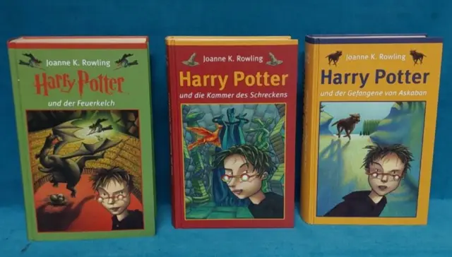 Buch: 3 x Harry Potter Bücher, und der Feuerkelch usw. Joanne K. Rowling.