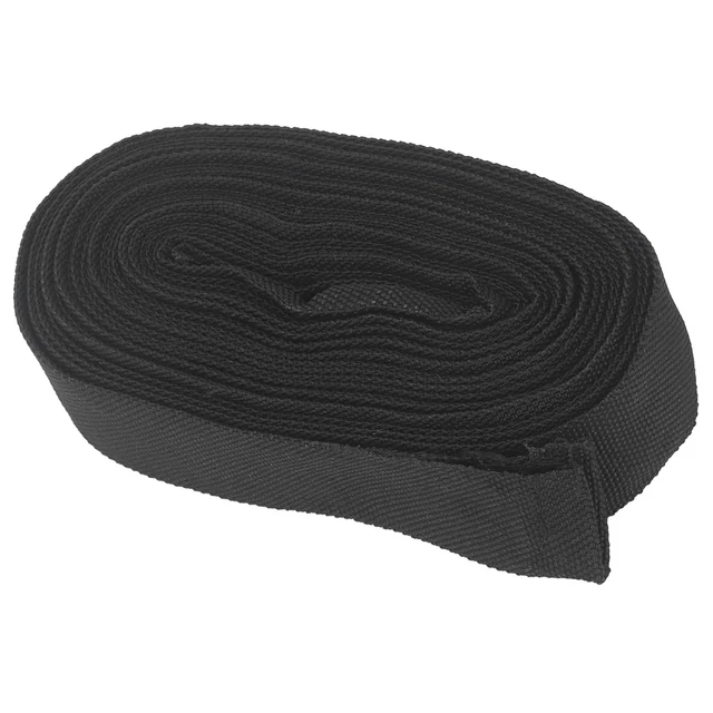 Gaine De Protection Nylon 7.5m (25 Pieds) Pour Câble/torche - Diamètre ~27mm, Noire, Neuve