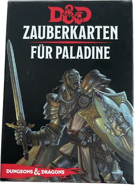 DUNGEONS & DRAGONS Zauberkarten für Paladine - D&D Zusatzkarten EUR 69 ...