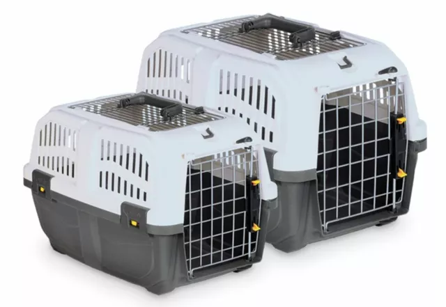 Iata Transportbox Skudo Open Flugbox Hunde Katzen Nager vorne und oben zu öffnen