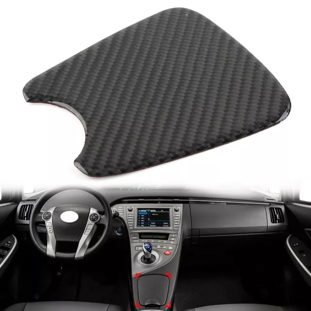 Black Car Interior Console Cup Holder Panel Cover Trim For Toyota Prius 2012-15