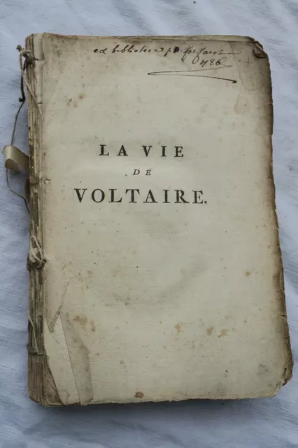 Duvernet La Vie Of Voltaire. Geneve, 1786