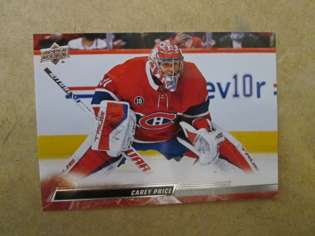 2022-23 Upper Deck NHL Hockey Series 2 Card #347 Carey Price Montreal Canadiens