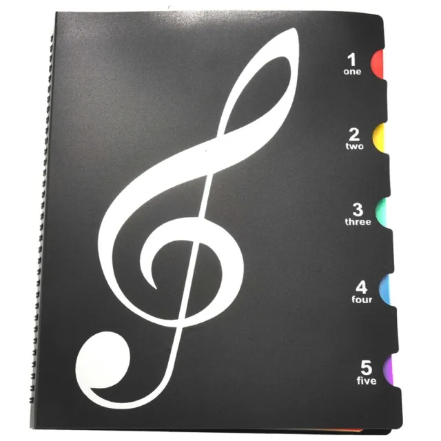 Music Themed Folder Holder Writable Musicians Treble Clef Sheets Piano Choir  h