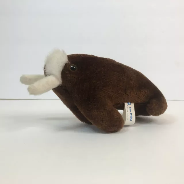 sea world 6 inch brown walrus plush realistic stuffed animal tusks