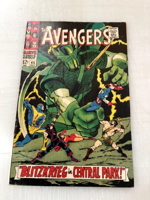 Avengers #45 Silver Age Hercules Joins The Avengers 1967 Marvel Comics🔑Key🔑